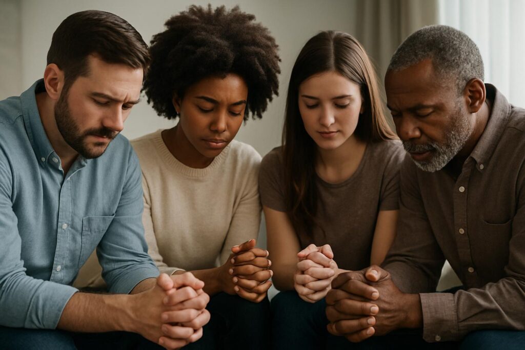 People praying in agreement